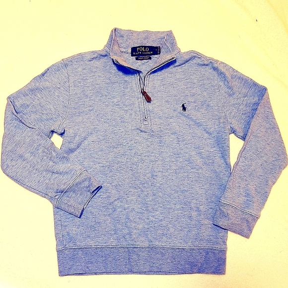 Polo Ralph Lauren Other - Polo Ralph Lauren Boys Half Zip Sueded Jersey Top